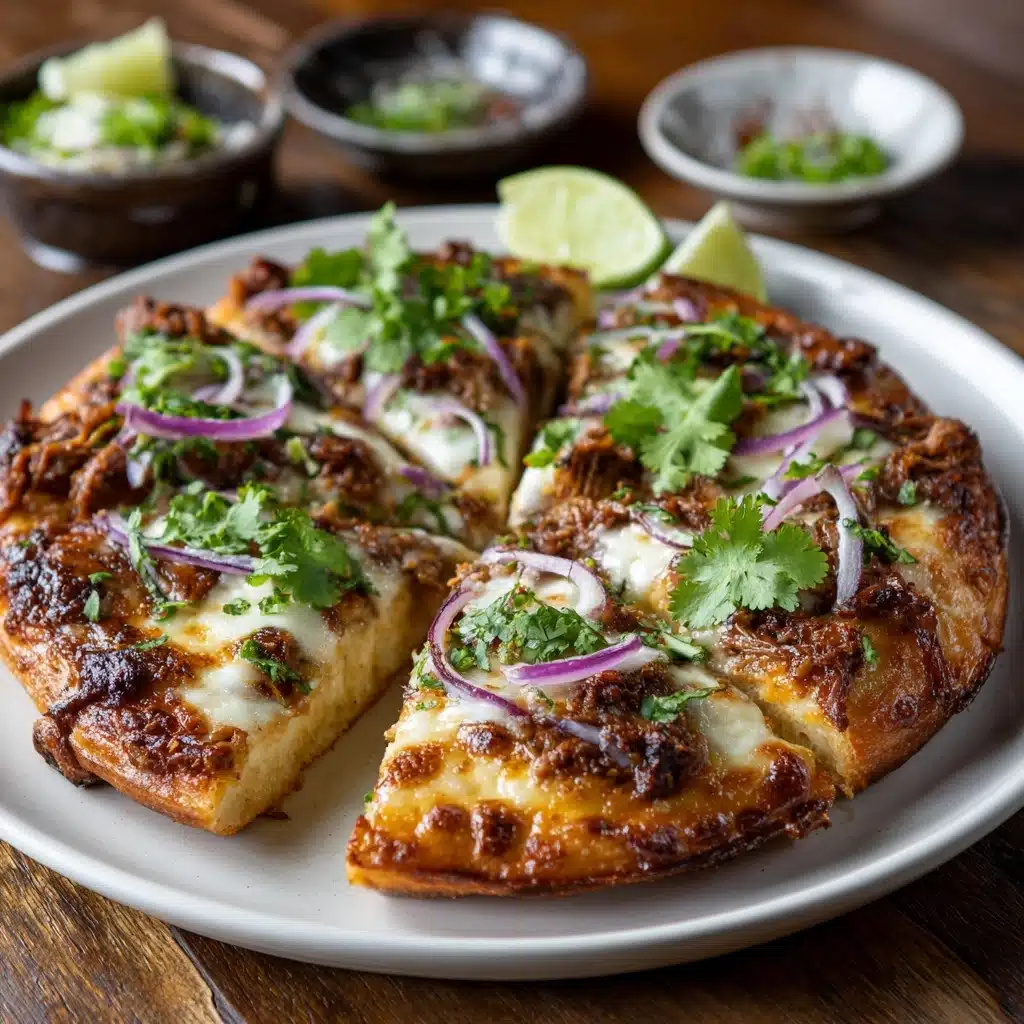 Crispy Oven-Baked Birria Pizza Recipe - Recipe Image