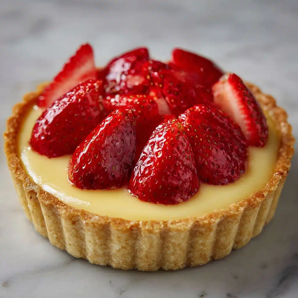 Traditional French Strawberry Tart Recipe - Recipe Image