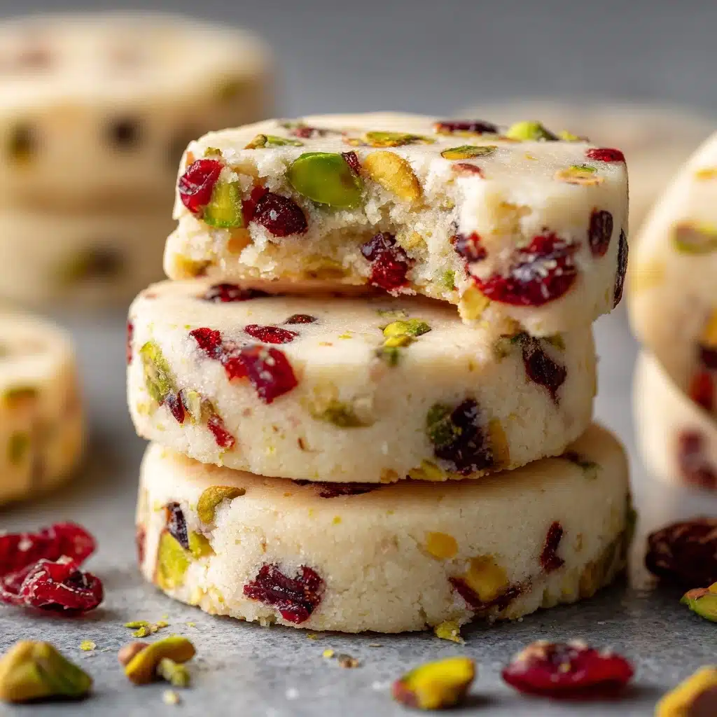 Cranberry Pistachio Shortbread Recipe - Recipe Image
