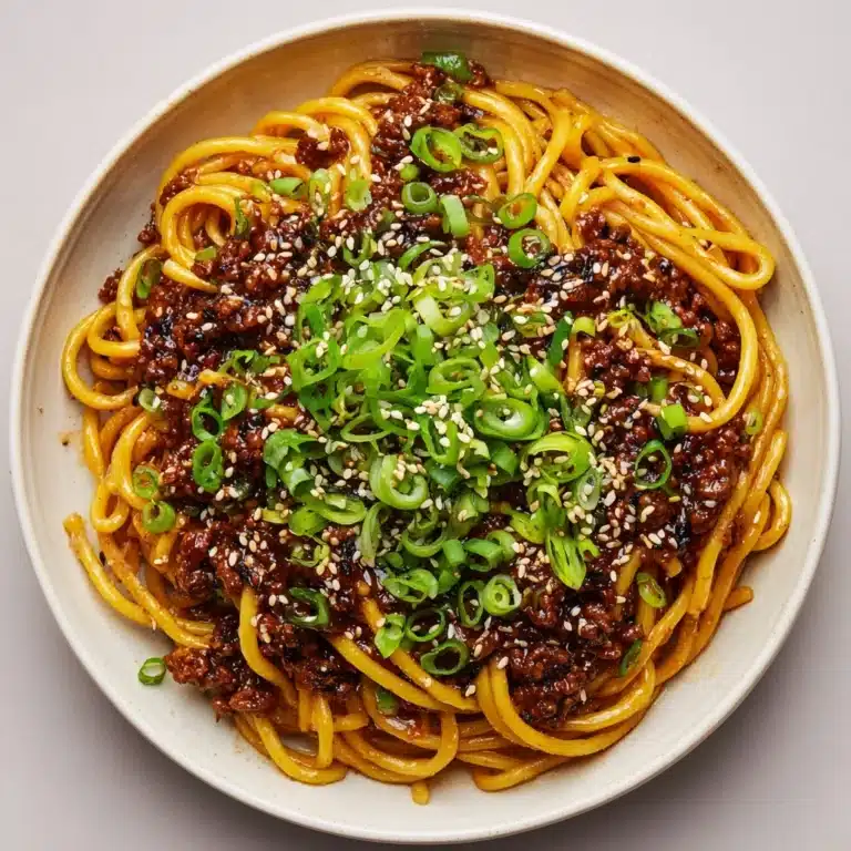 Mongolian Ground Beef Noodles Recipe