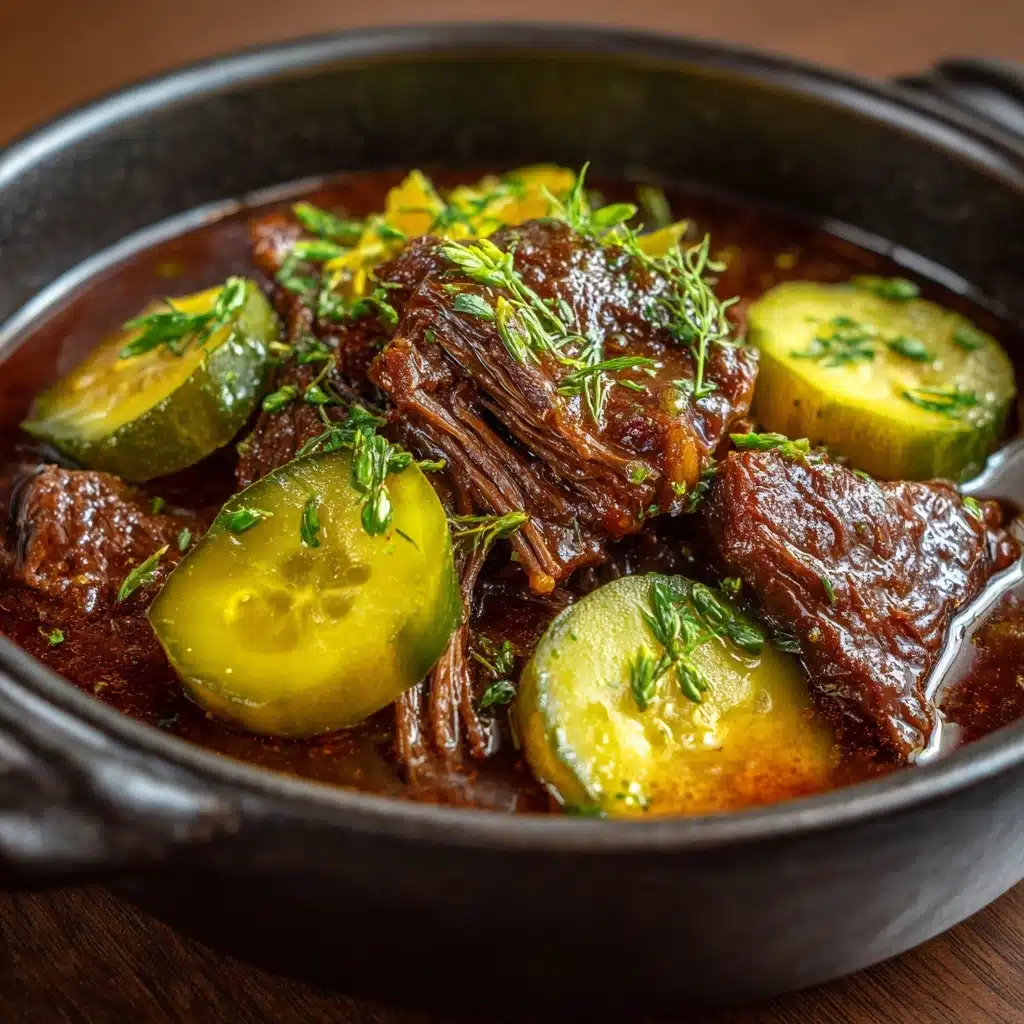 Tender Pickle-Infused Pot Roast Recipe - Recipe Image