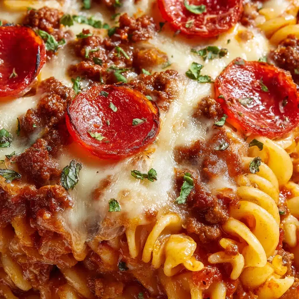 The Cheesy Pepperoni Pasta Bake Recipe - Recipe Image