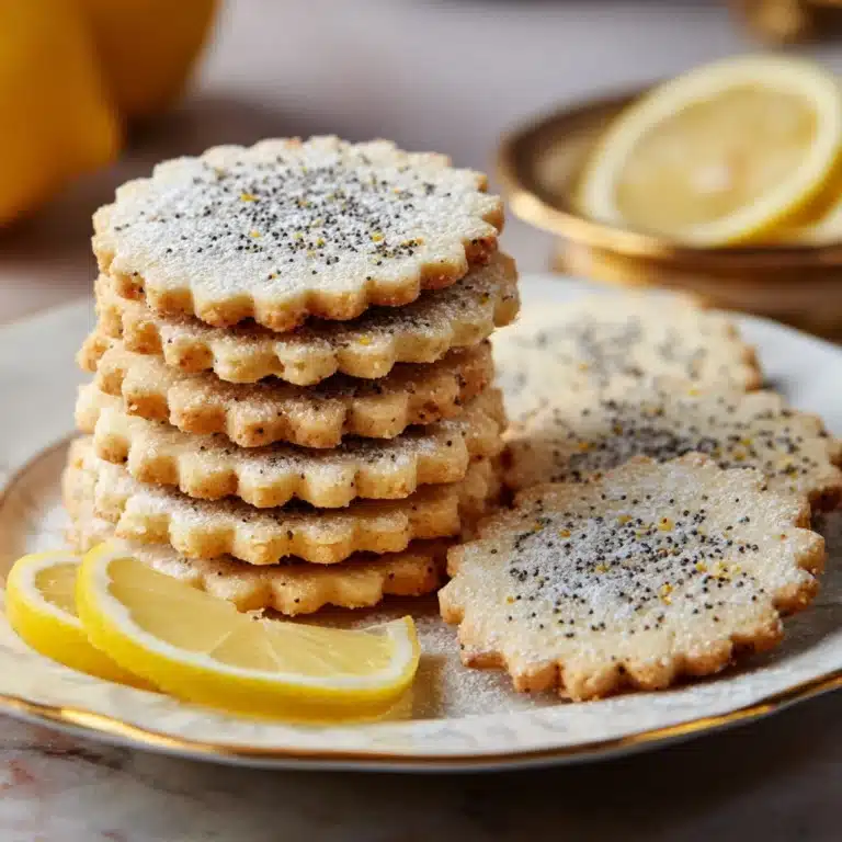 Lemon Poppy Seed Shortbread Cookies Recipe