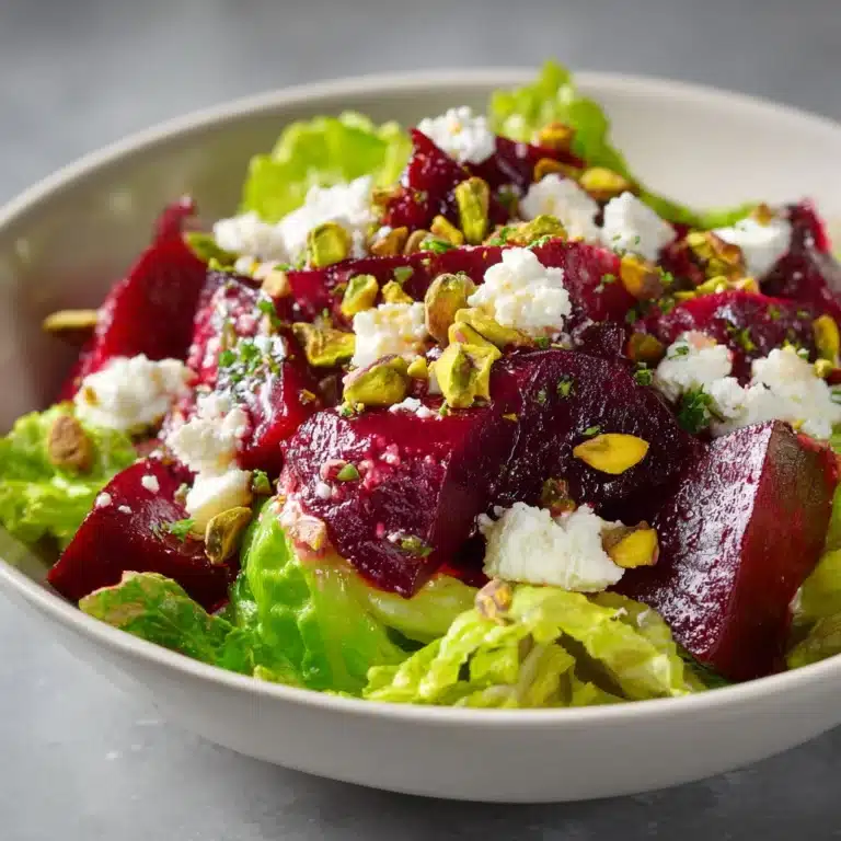 Roasted Beet Salad with Goat Cheese and Pistachios Recipe