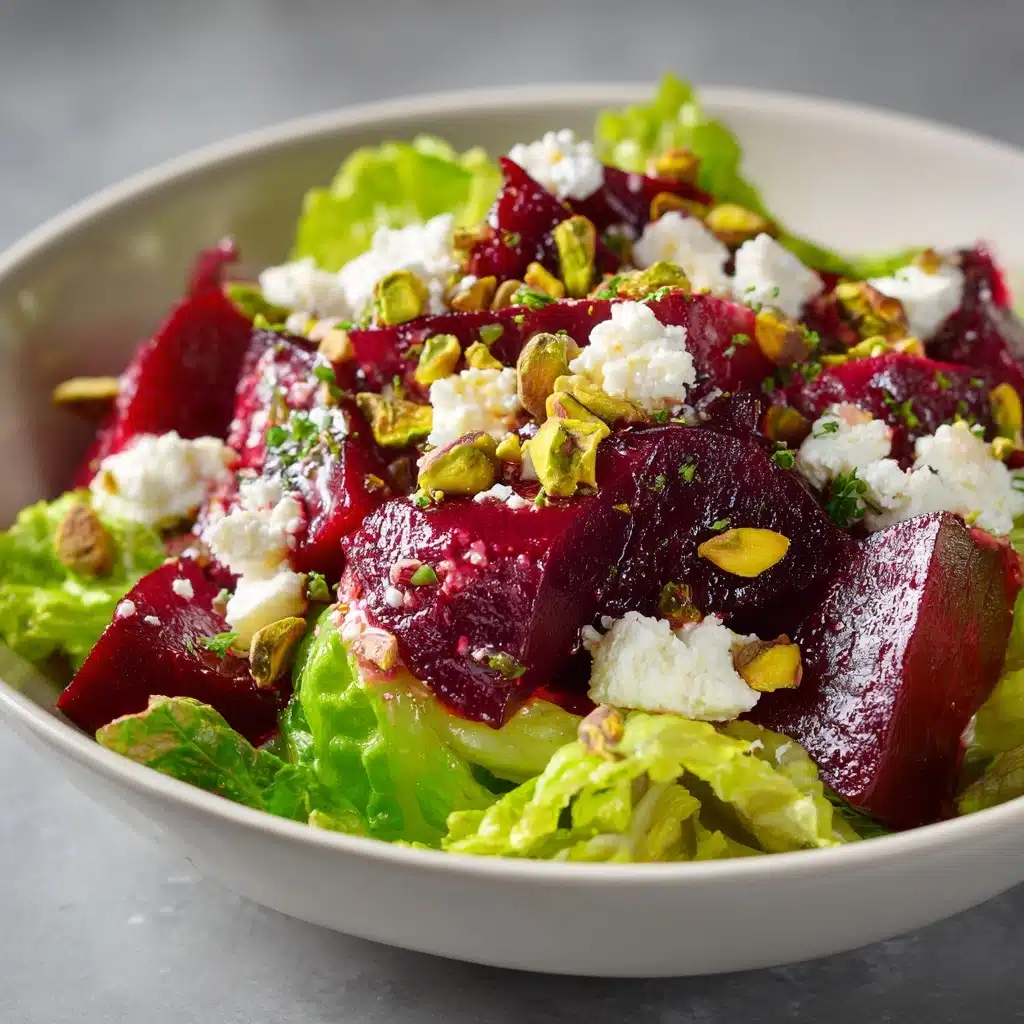 Roasted Beet Salad with Goat Cheese and Pistachios Recipe