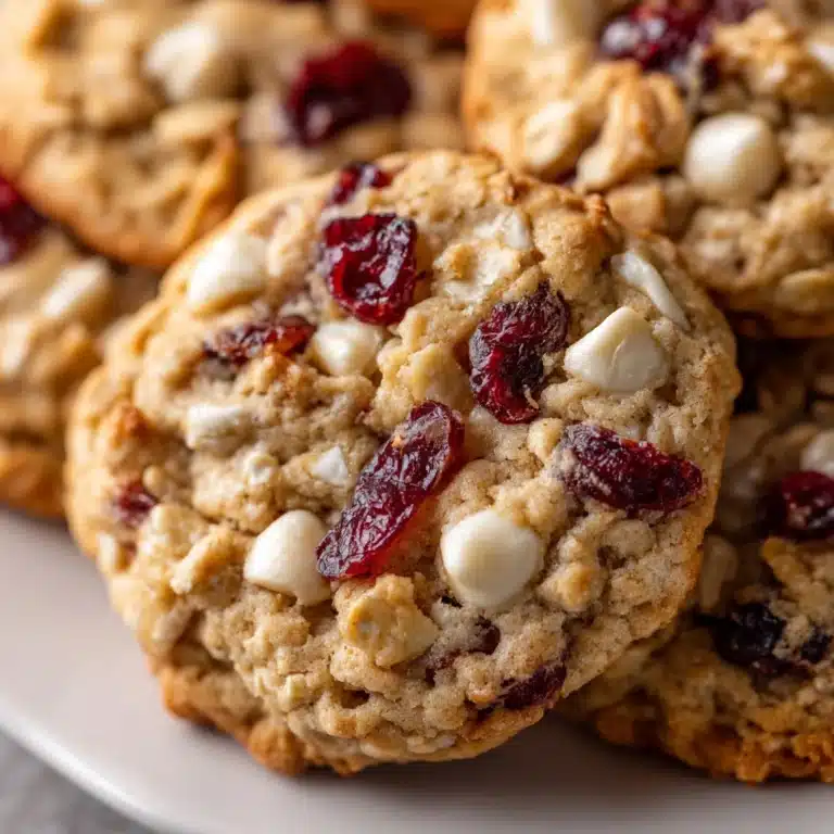 White Chocolate Oatmeal Cranberry Cookies Recipe