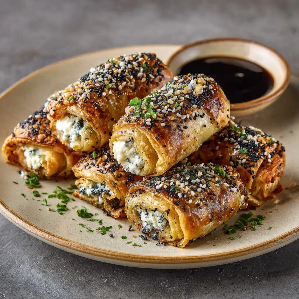 Oven Fried Feta Rolls with Chili Honey Recipe - Recipe Image