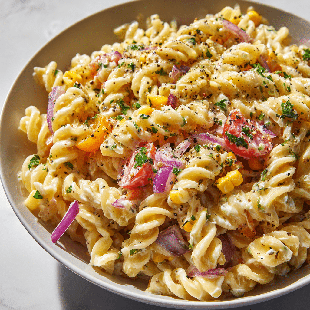 Mexican Street Corn Pasta Salad Recipe