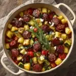 Summer Sausage Skillet with Andouille Sausage Recipe