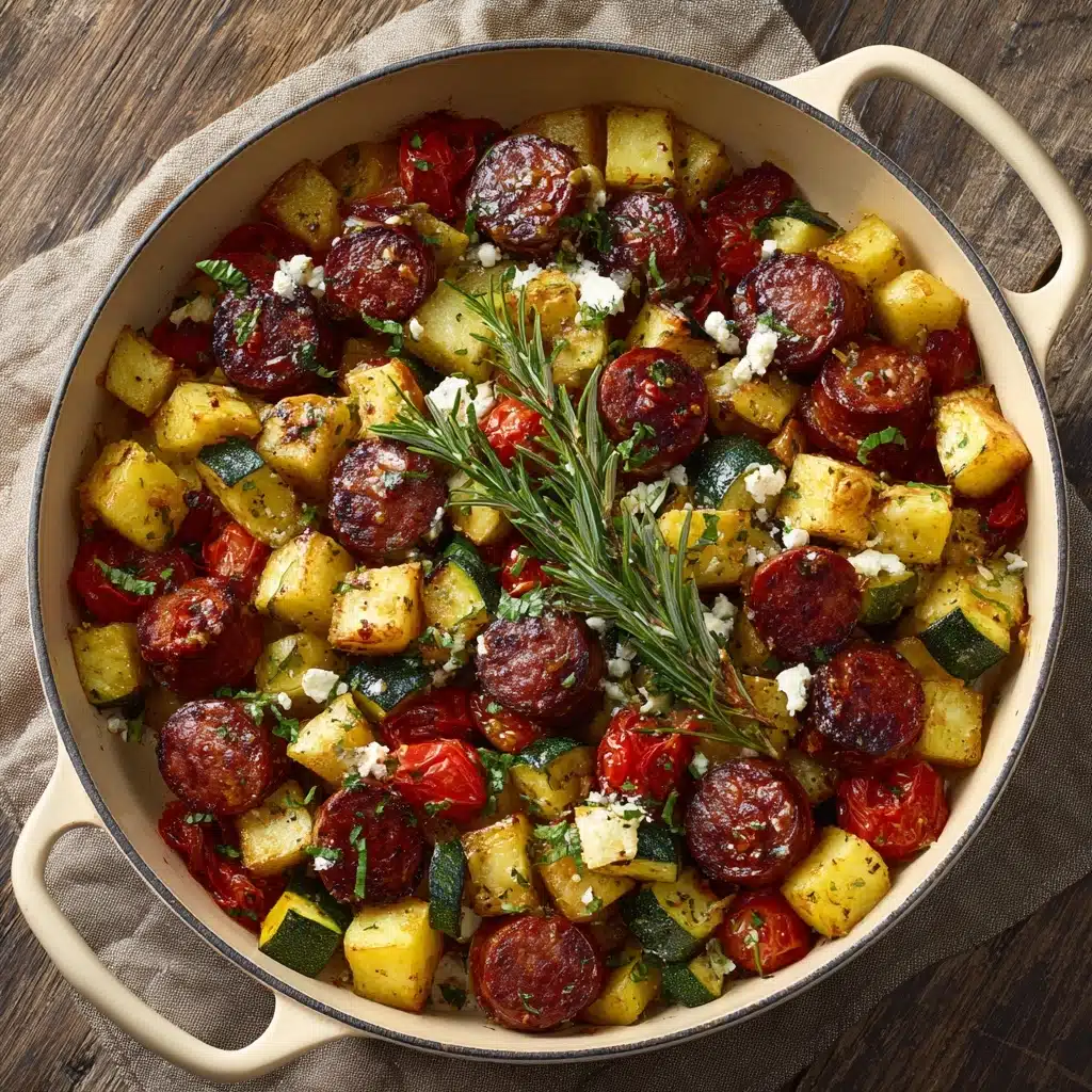 Summer Sausage Skillet with Andouille Sausage Recipe