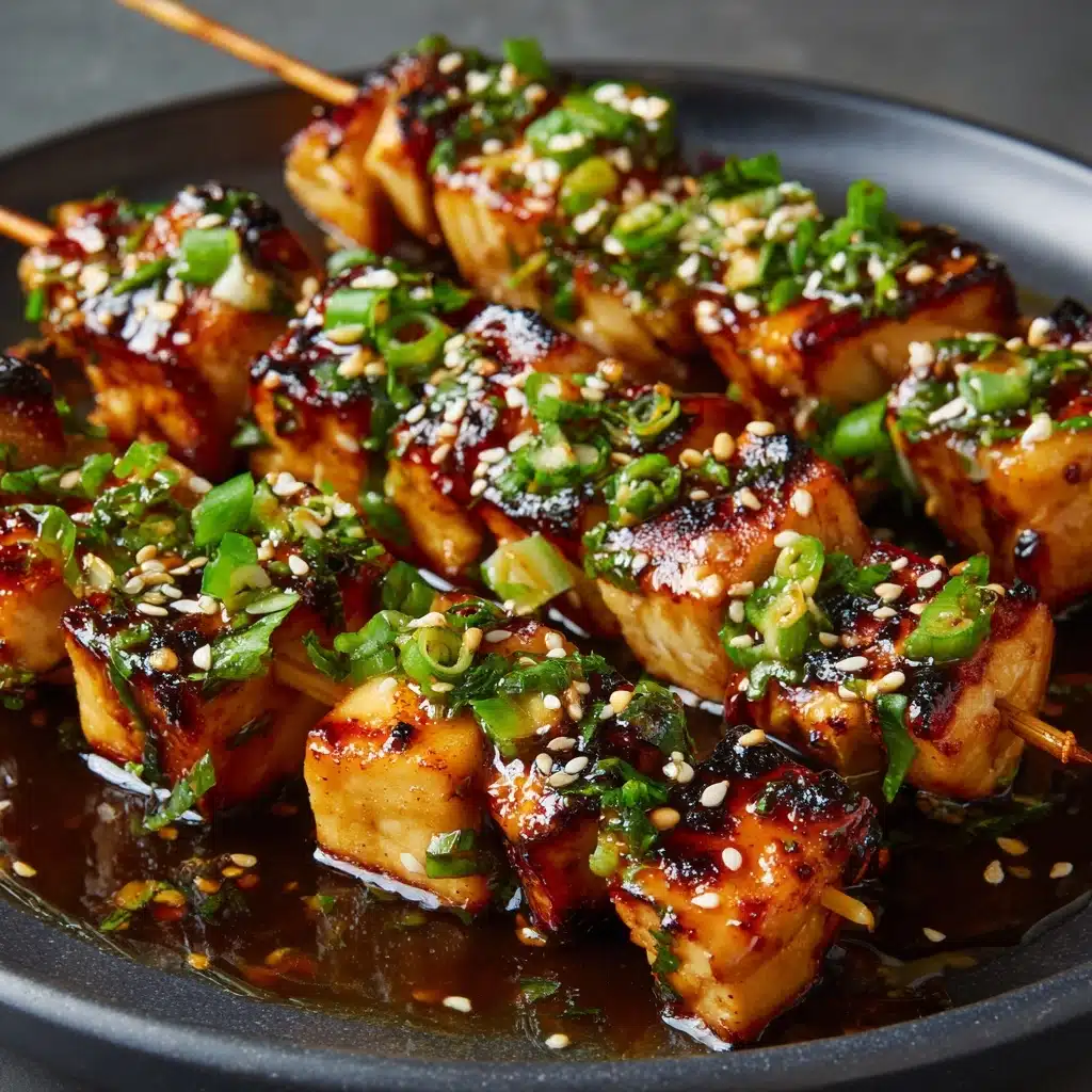 Honey Garlic Asian Chicken Kabobs Recipe - Recipe Image