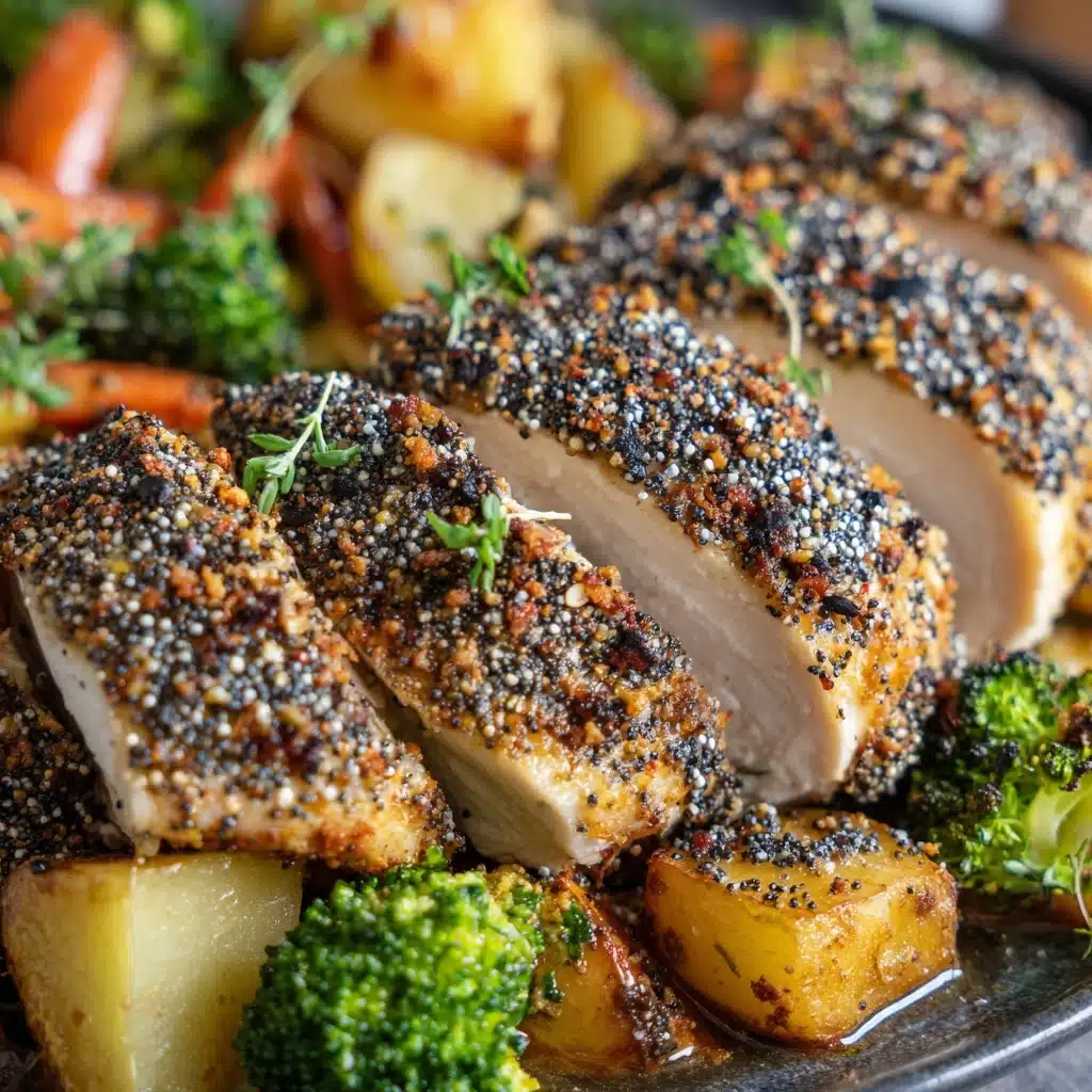 Bagel Chicken with Roasted Veggies Recipe
