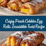 Crispy Peach Cobbler Egg Rolls: A Fun Twist Recipe