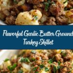 Garlic Butter Ground Turkey with Cauliflower Skillet Recipe