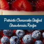 Red, White, and Blue Cheesecake Strawberries Recipe