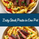 One-Pot Zesty Steak Pasta Recipe