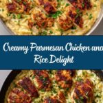 One-Pan Creamy Parmesan Chicken and Rice Recipe