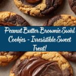 Peanut Butter Brownie Swirl Cookies Recipe