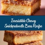 Chewy Snickerdoodle Cookie Bars Recipe