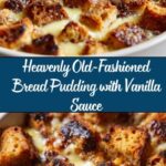 Old-Fashioned Bread Pudding with Vanilla Sauce Recipe