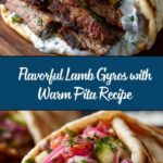 Lamb Gyros with Warm Pita and Toppings Recipe