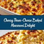 Three-Cheese Baked Macaroni Recipe