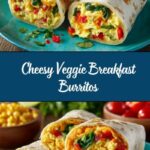 Vegetable and Cheese Breakfast Burritos Recipe