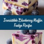 Blueberry Muffin Fudge Recipe