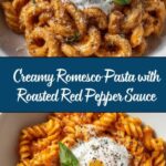 Creamy Romesco Pasta with Rich Roasted Pepper Sauce Recipe