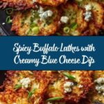 Buffalo Latkes with Blue Cheese Dip Recipe