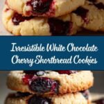 White Chocolate Cherry Shortbread Cookies Recipe