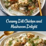 Chicken and Mushrooms in Creamy Dill Sauce Recipe
