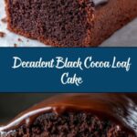 Black Cocoa Loaf Cake Recipe