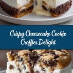 Crispy Cheesecake Cookie Croffles Recipe
