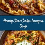 Slow Cooker Lasagna Soup Recipe