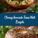 Avocado Tuna Melt Bagels Recipe