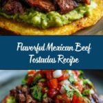 Mexican Tostadas de Beef Carne Asada Recipe