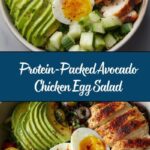 High-Protein Avocado Chicken Salad with Egg Recipe
