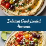 Greek Style Loaded Hummus Recipe