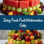 Fresh Fruit Watermelon Cake Recipe