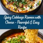 Spicy Cabbage Ramen with Cheese Recipe