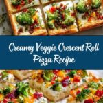 Crescent Roll Veggie Pizza With Cream Cheese Recipe