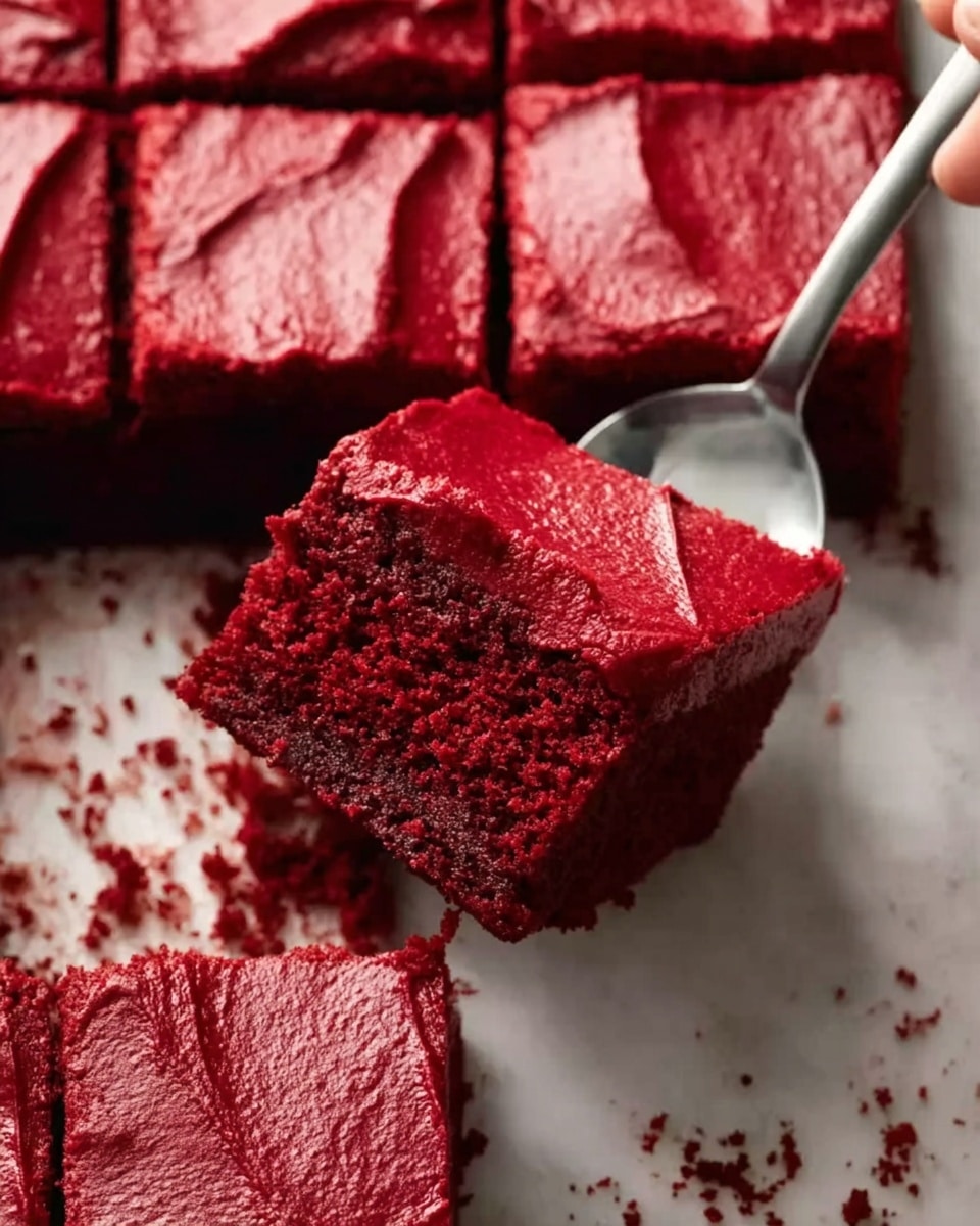Red Velvet Brownies with Cream Cheese Swirl Recipe - Recipe Image