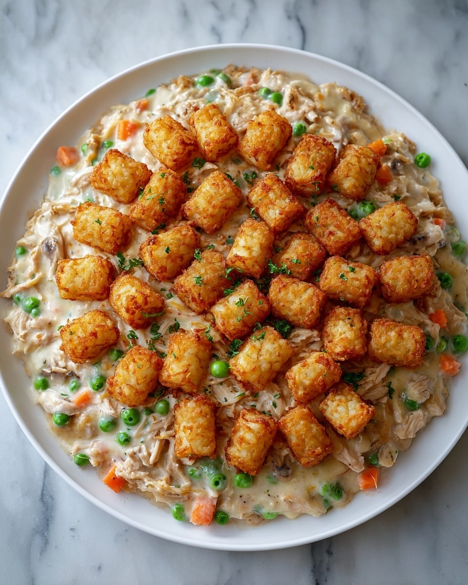 Tater Tot Chicken Pot Pie Recipe - Recipe Image