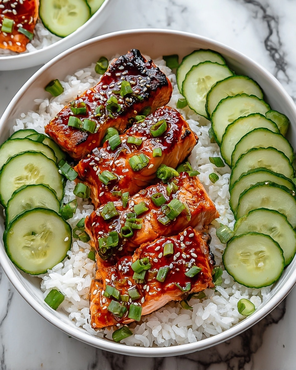 Spicy Salmon Bowls with Coconut Rice Recipe - Recipe Image