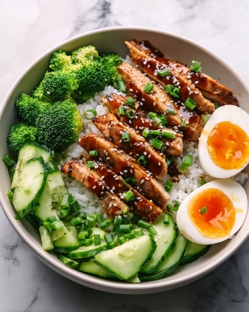 Sticky Chicken Rice Bowls Recipe - Recipe Image