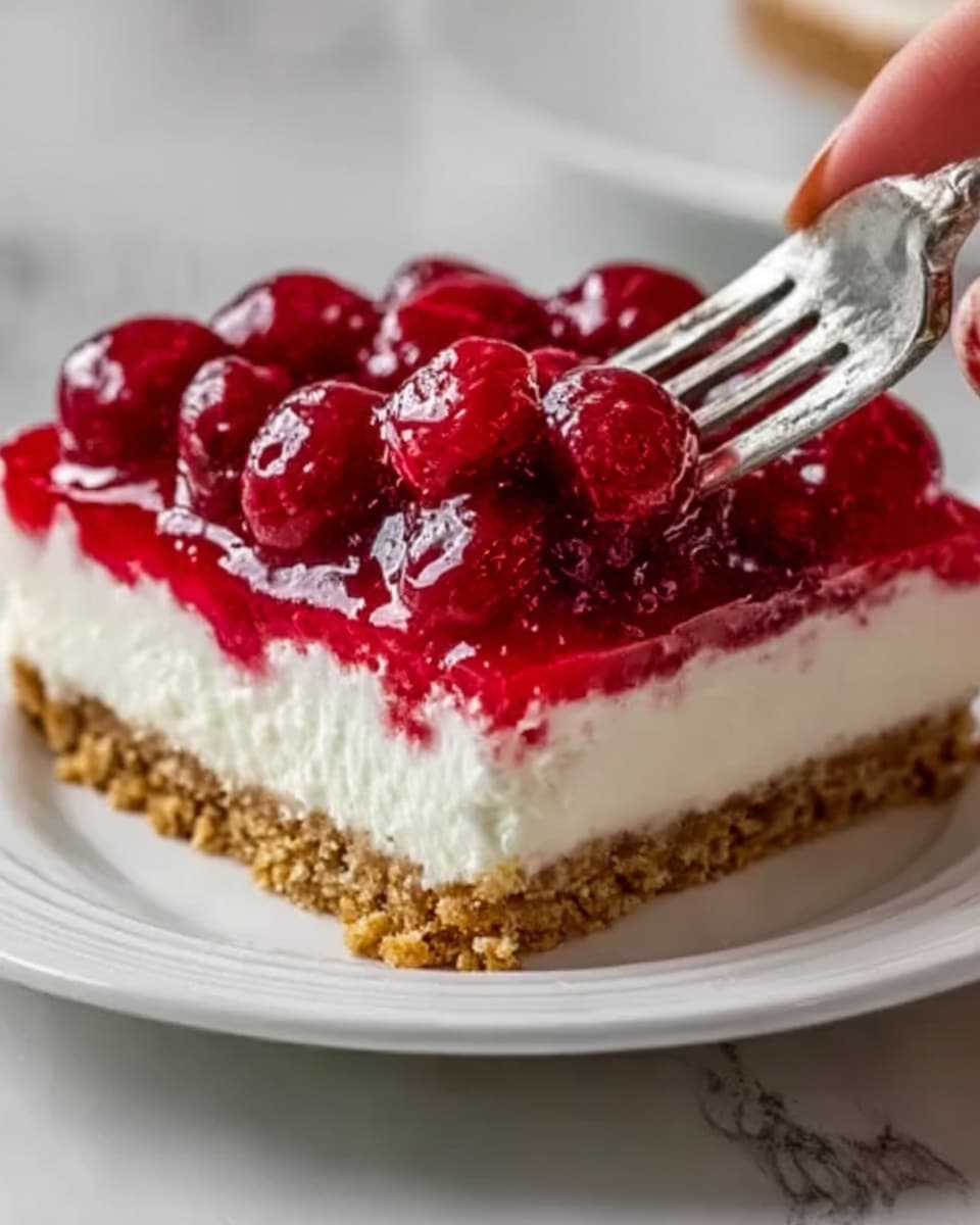 No-Bake Raspberry Cheesecake Bars Recipe - Recipe Image