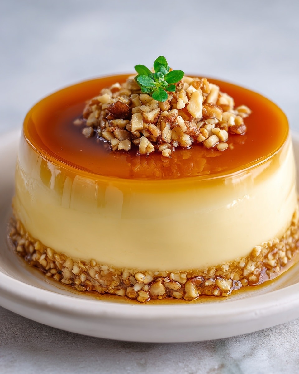 Maple Crème Custard with Salted Hazelnut Caramel Sauce Recipe - Recipe Image