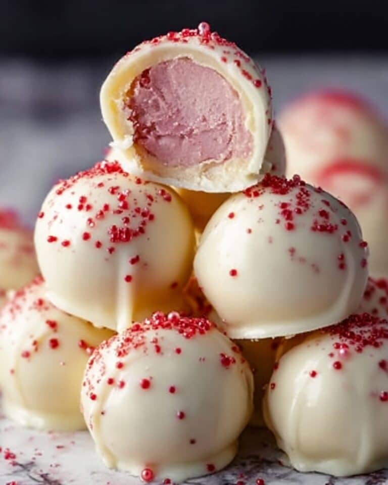 White Chocolate Strawberry Truffles Recipe
