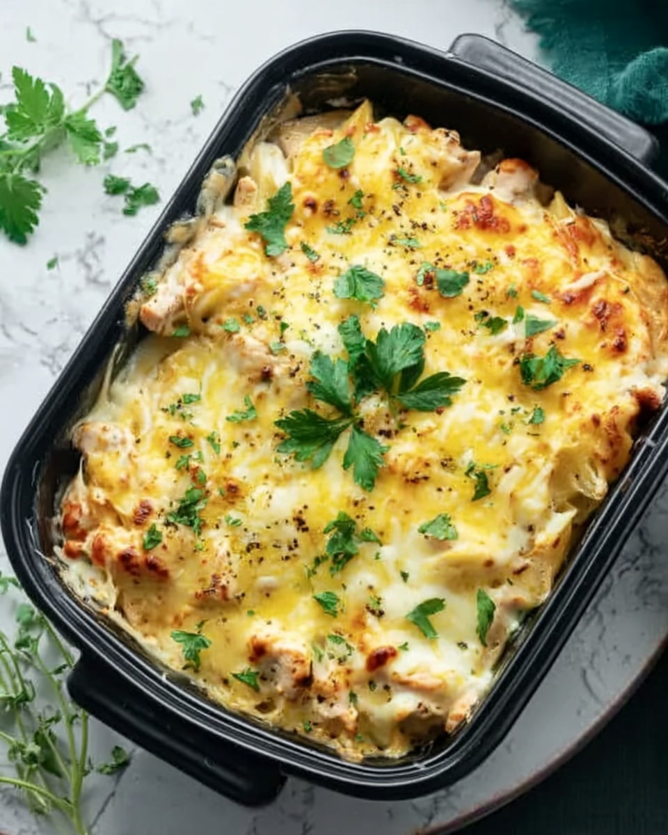 Slow Cooker Chicken Enchilada Casserole Recipe - Recipe Image